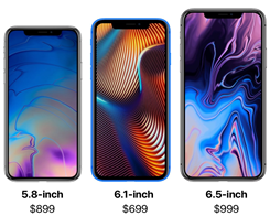 Alla tre designerna och prissättningen av de läckta 2018 iPhones visas i en …