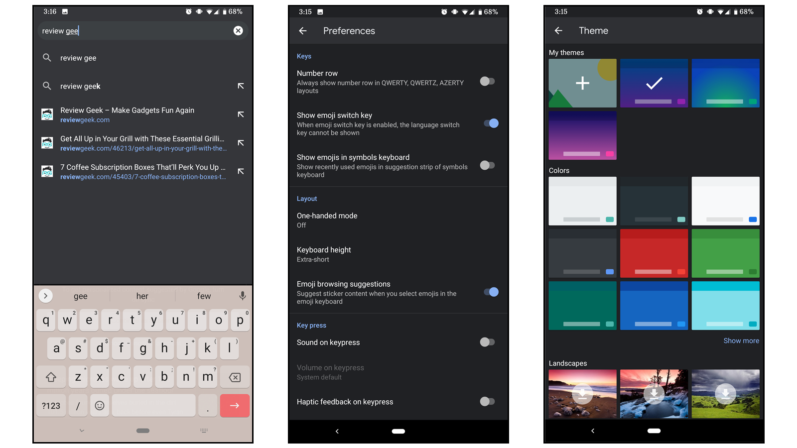Aplikasi keyboard, opsi, dan tema Gboard by Google