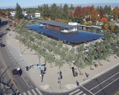 Rekaman drone 4K Apple Dari Pusat Pengunjung Taman…
