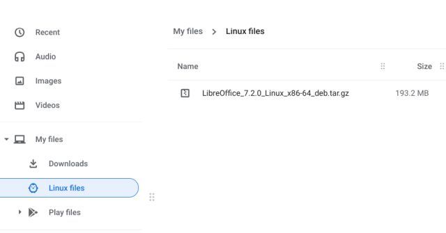 Så här installerar du filen tar.gz på din Chromebook