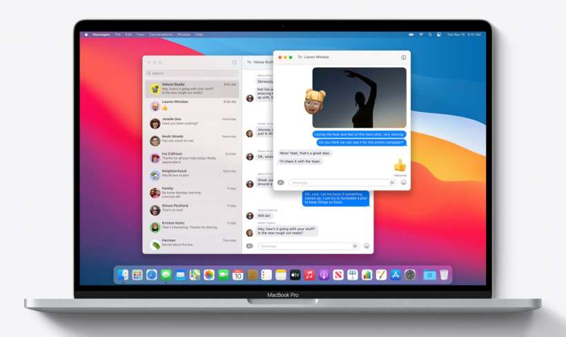 Hur man fäster chattar, svarar på specifika meddelanden och nämner personer i Messages för Mac