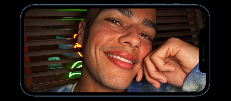 Hur man stänger av nattläge för selfies av den främre kameran på iPhone 12