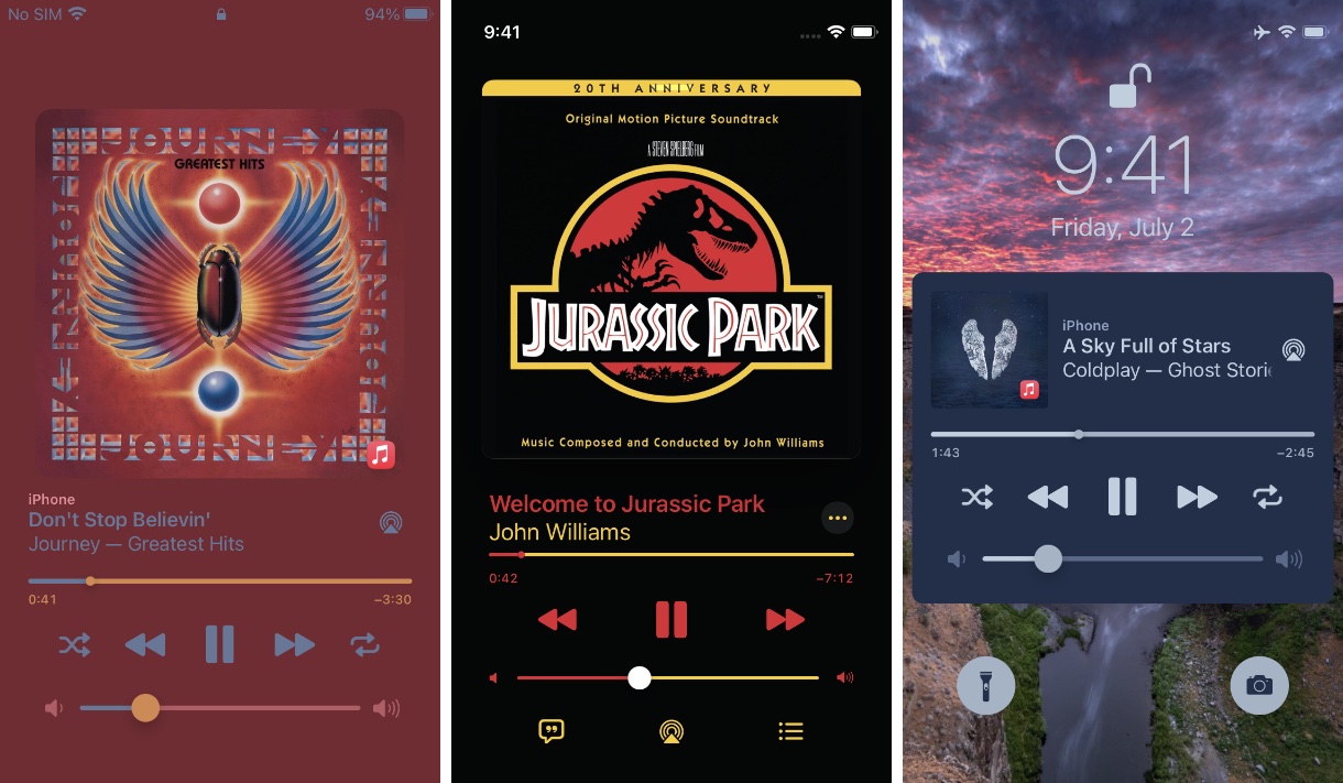 ChromaFlow justerar färgerna på musikappen för att matcha albumbilden