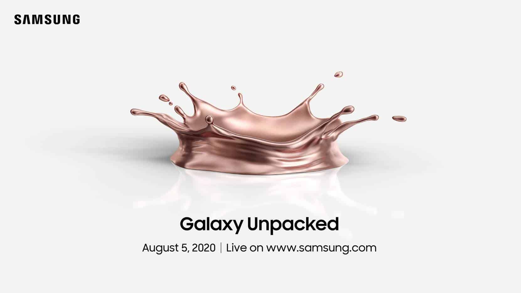 (Bekräfta) Samsung Galaxy Note 20 har inte dia 5 de Agosto