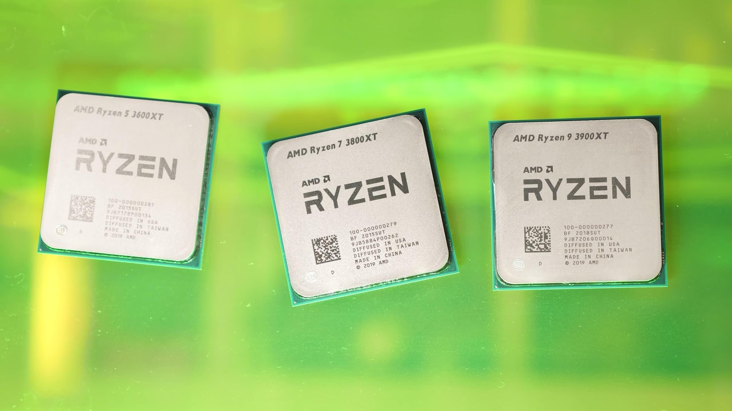 AMD Ryzen 3600XT, 3800XT och 3900XT recensioner