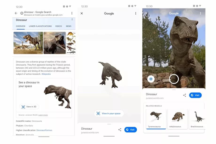 Dinossauros voltaram à vida graças à Google!  Veja como