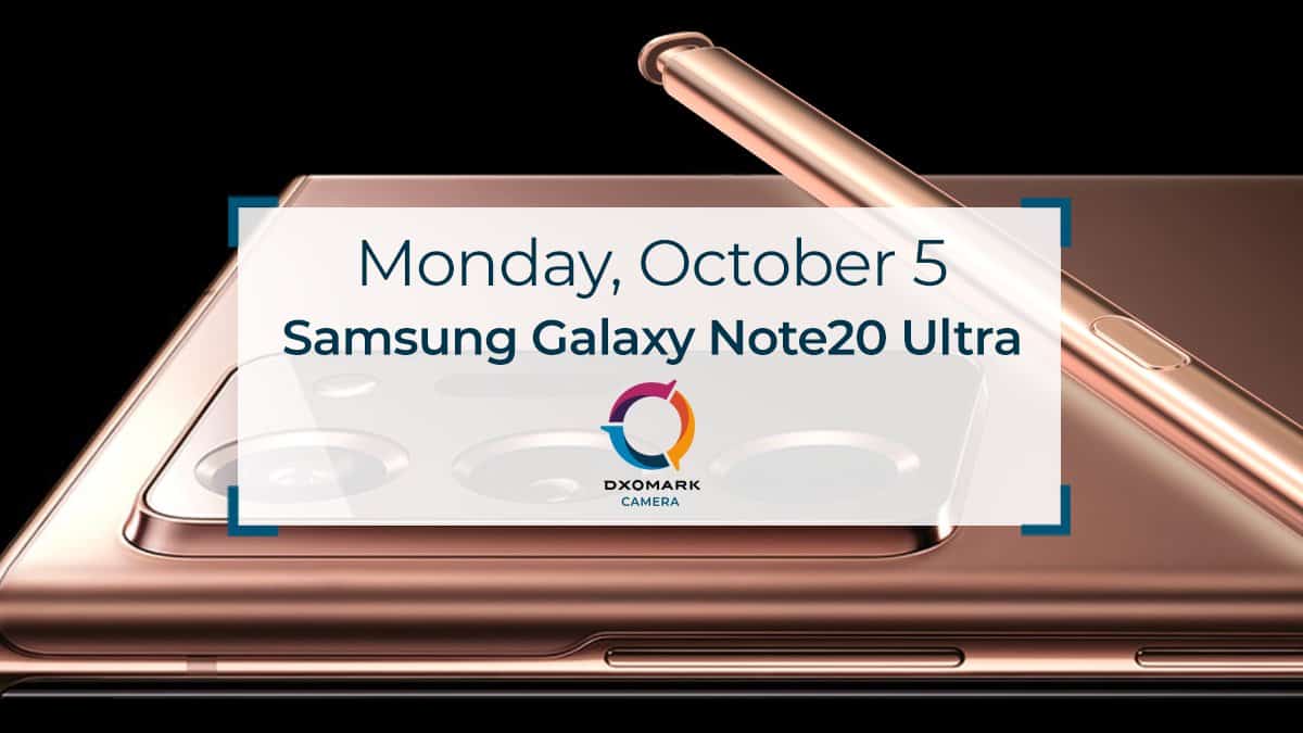 DxOMark: testa Galaxy Note 20 Ultra och conhecido amanhã!