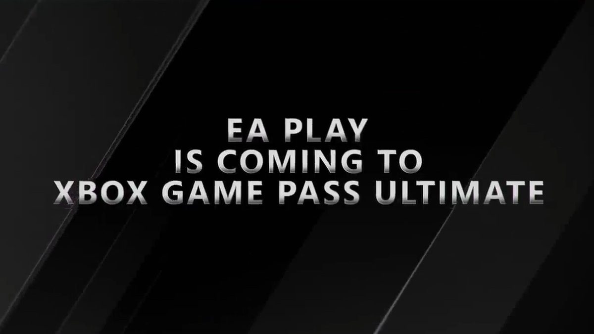 Một biểu ngữ nói rằng "EA Play sẽ đến với Xbox Game Pass Ultimate."