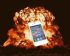Florida Womans iPhone 6 Plus brann bredvid hennes huvud medan…