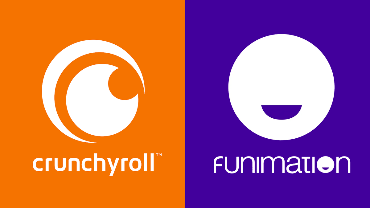 Crunchyroll och Funimation logotyper.