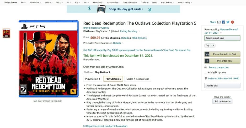 Redemption journey 1 och 2 på PS5 och Xbox Series S/X!