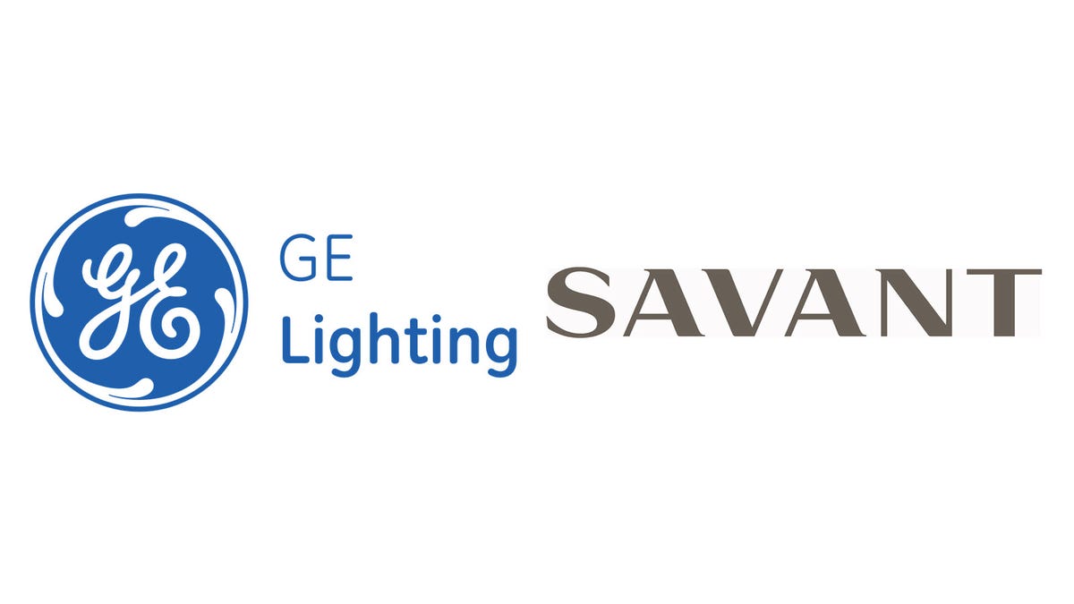 Logotyperna GE Lighting och SAVANT