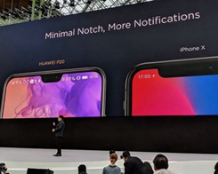Ukuran Huawei-Memalukan iPhone X Notch dengan Side-By-Side…