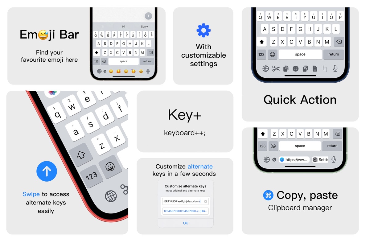 Tangent + Tweak Lägger till praktiska åtgärdsknappar till slösat iPhone-tangentbordsutrymme