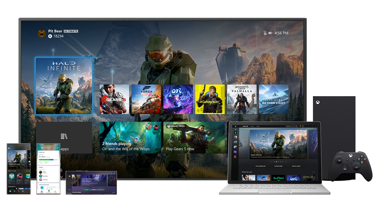 Xbox New Experience har ett omdesignat utseende och känsla för den nya Xbox-konsolen, PC-spel och mobilappar
