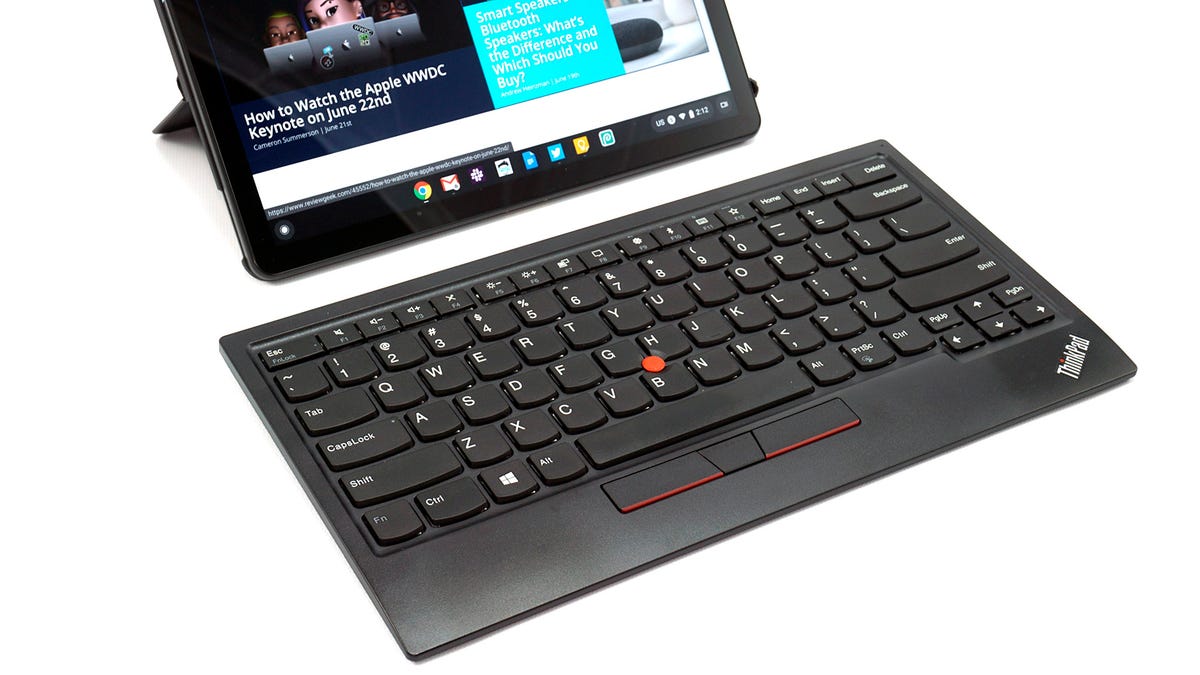 Keyboard ThinkPad TrackPoint dan keyboard Lenovo Duet 