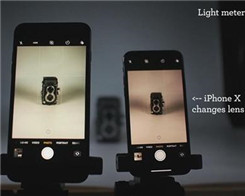 iPhone X:s teleobjektiv kräver mindre än en fjärdedel…