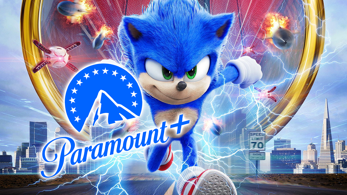 Ikon Paramount + di Sonic the Hedgehog.