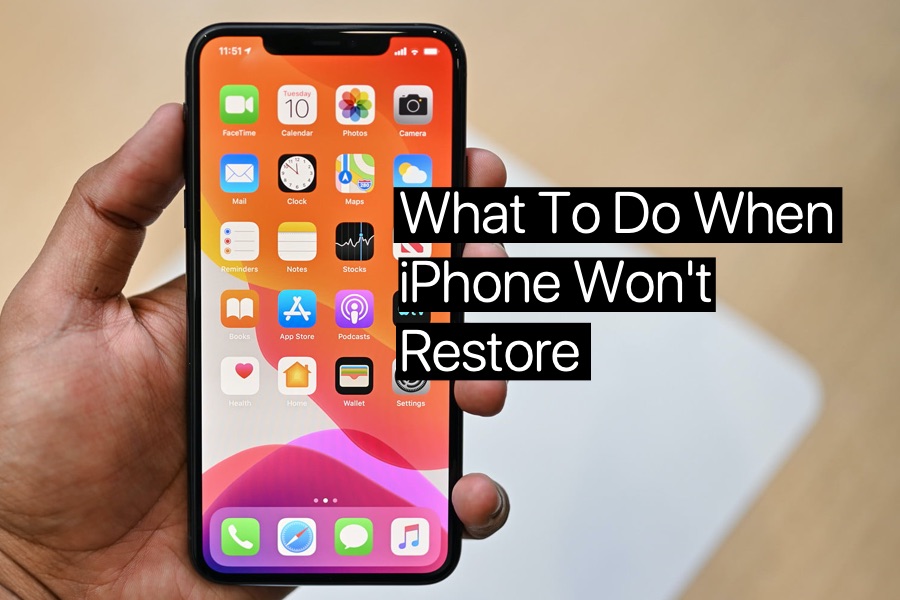 Vad du ska göra när iPhone inte återställs (handledning)