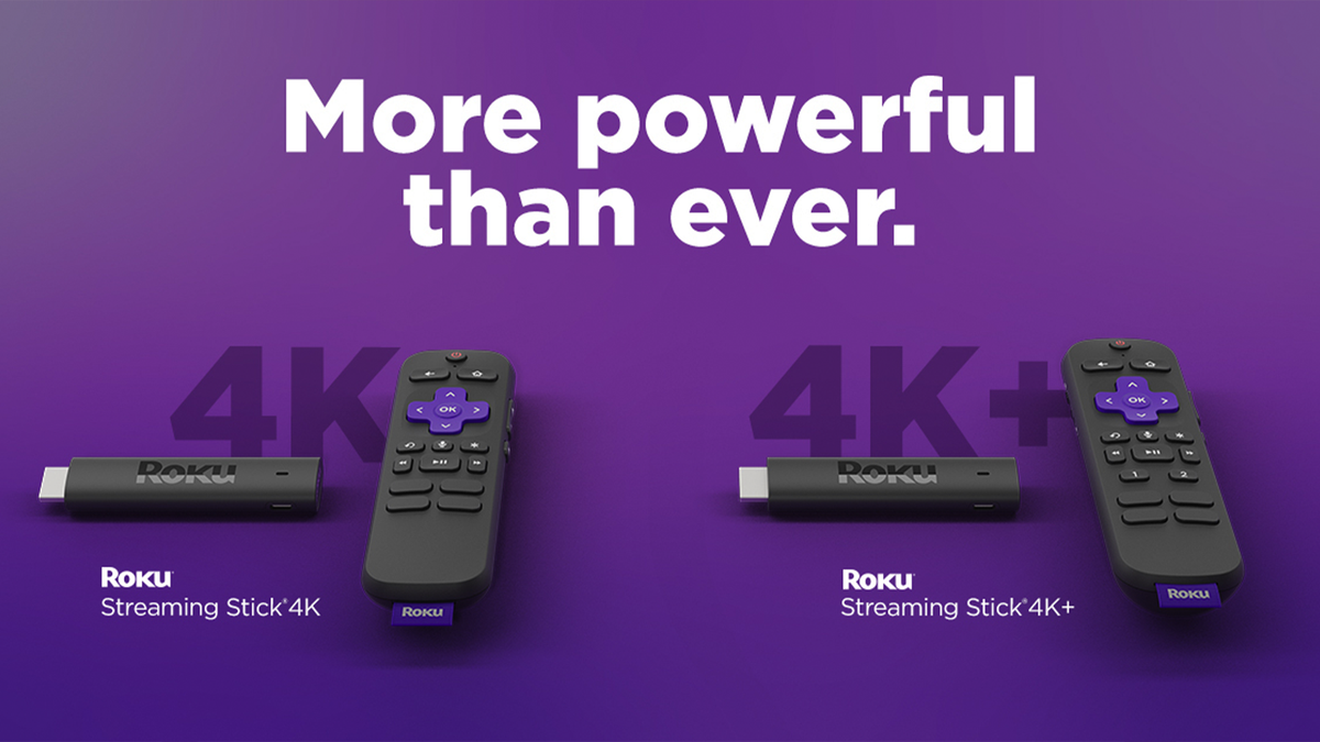 Biểu ngữ cho Roku Streaming Stick 4K và Streaming Stick 4K + "mạnh mẽ hơn bao giờ hết"