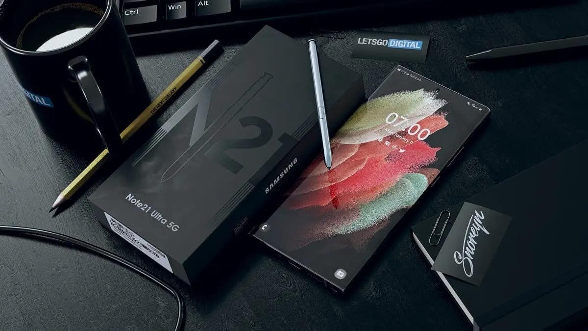 Samsung Galaxy Note 21 Ultra klarar av uppackningsvideo