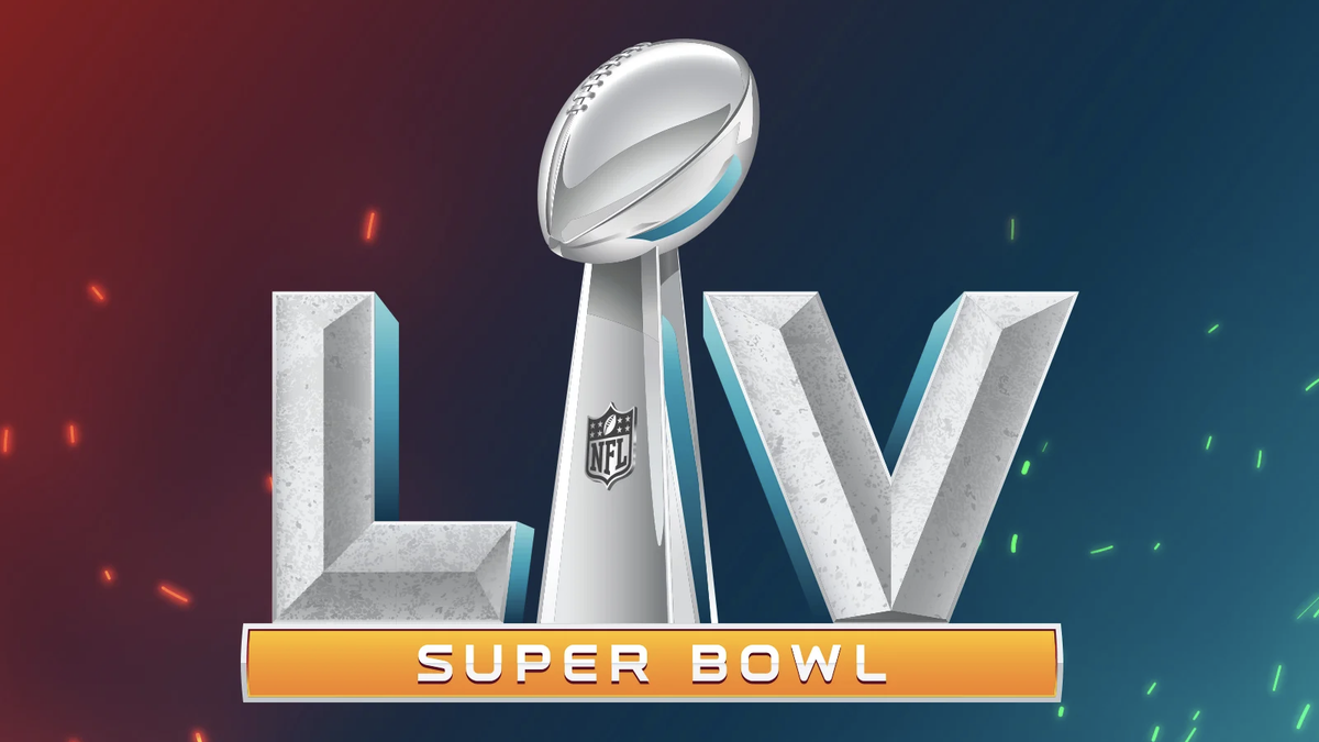 Logo LV của Super Bowl.