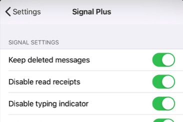 Signal Plus Tweak låter dig inaktivera läskvitton, bevara raderade meddelanden och mer