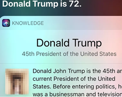 Siri visade Donald Trump som en NSFW-bild på iPhone