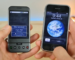 Jämför den ursprungliga iPhonen med den första Android…