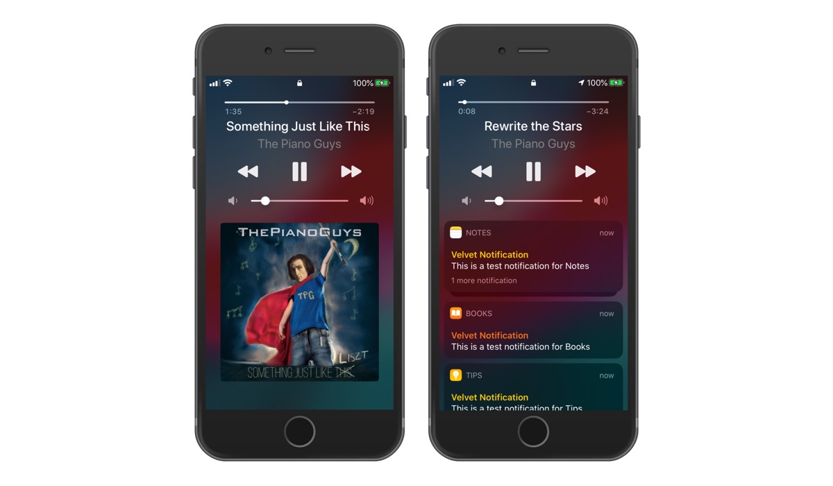 Unduh iOS 9 Inspiring iOS 14 Widget Musik Layar Kunci Dengan NineMusic Tweak