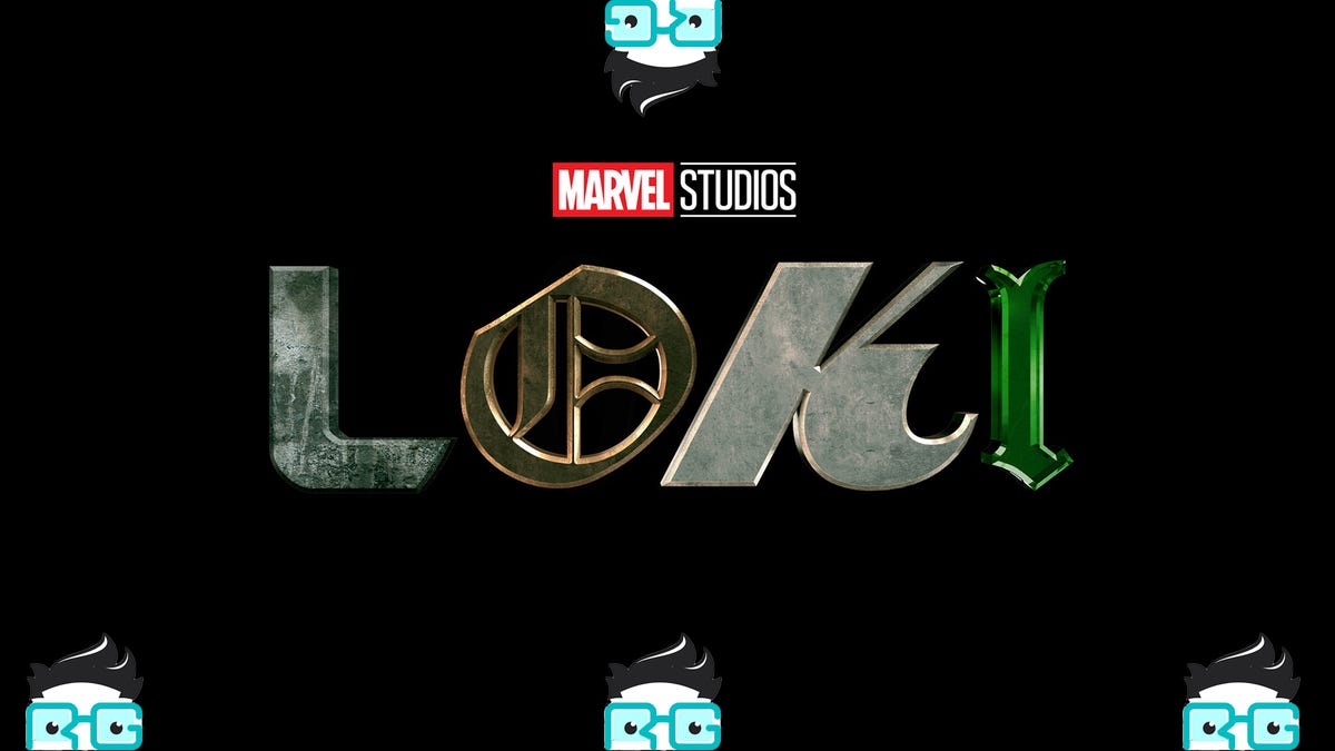 Biểu trưng Loki được bao quanh bởi bốn biểu trưng của Review Geek