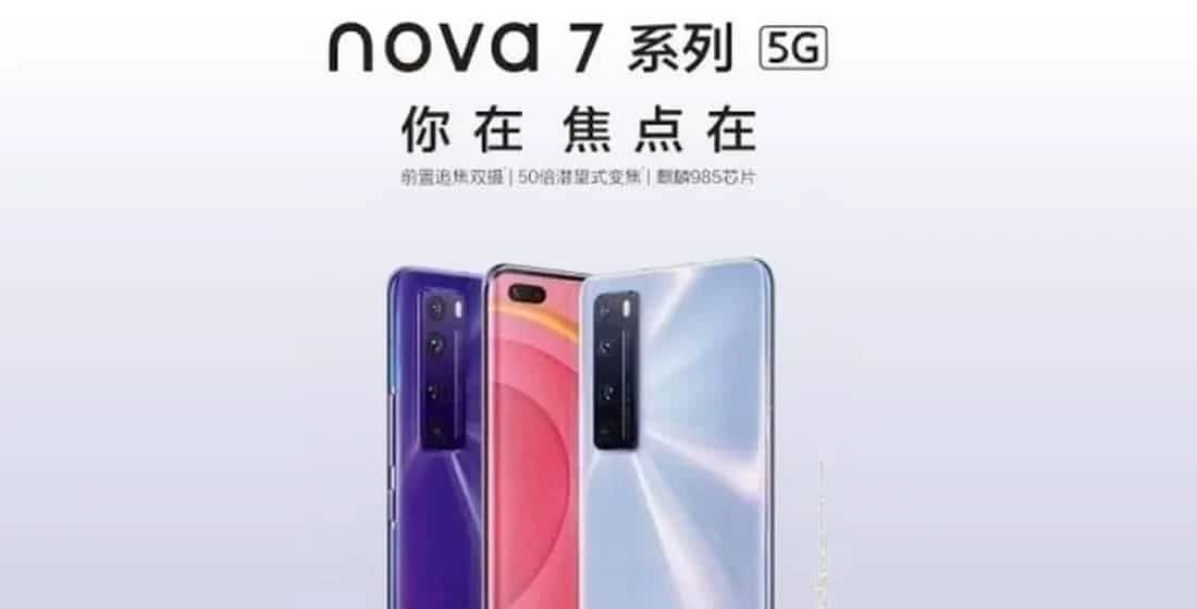 Teaser från Huawei Nova 7 bekräftar chipset och superlins!