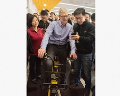 Tim Cook besöker Beijing-baserade cykeldelningsstartup Ofo