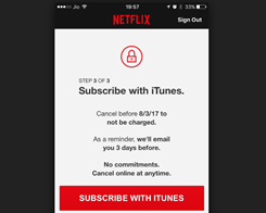 Prenumerationsalternativ i Netflix Kills-appen för iPhone och iPad…