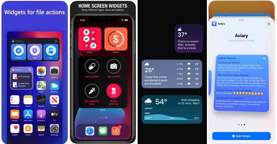 Tredjepartsappar erbjuder iOS 14-widget nu