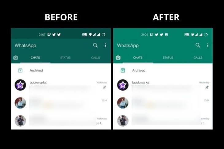 whatsapp untuk android - ubah warna