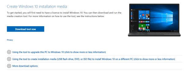 Cách sử dụng Windows 10 Công cụ tạo phương tiện?