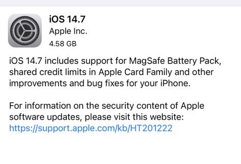 iOS 14.7 Dan iPadOS 14.7 Dirilis, Dapatkan Tautan Unduh Di Sini