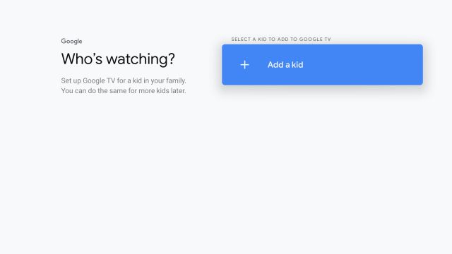 Thêm hồ sơ trẻ em trên Google TV (2021)