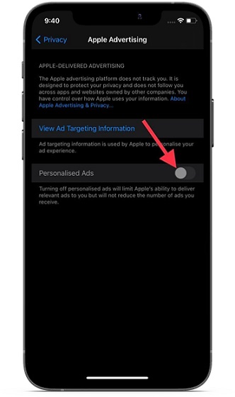 Tắt quảng cáo được cá nhân hóa trên iOS và iPadOS - chặn Apple Theo dõi quảng cáo trên iPhone và iPad