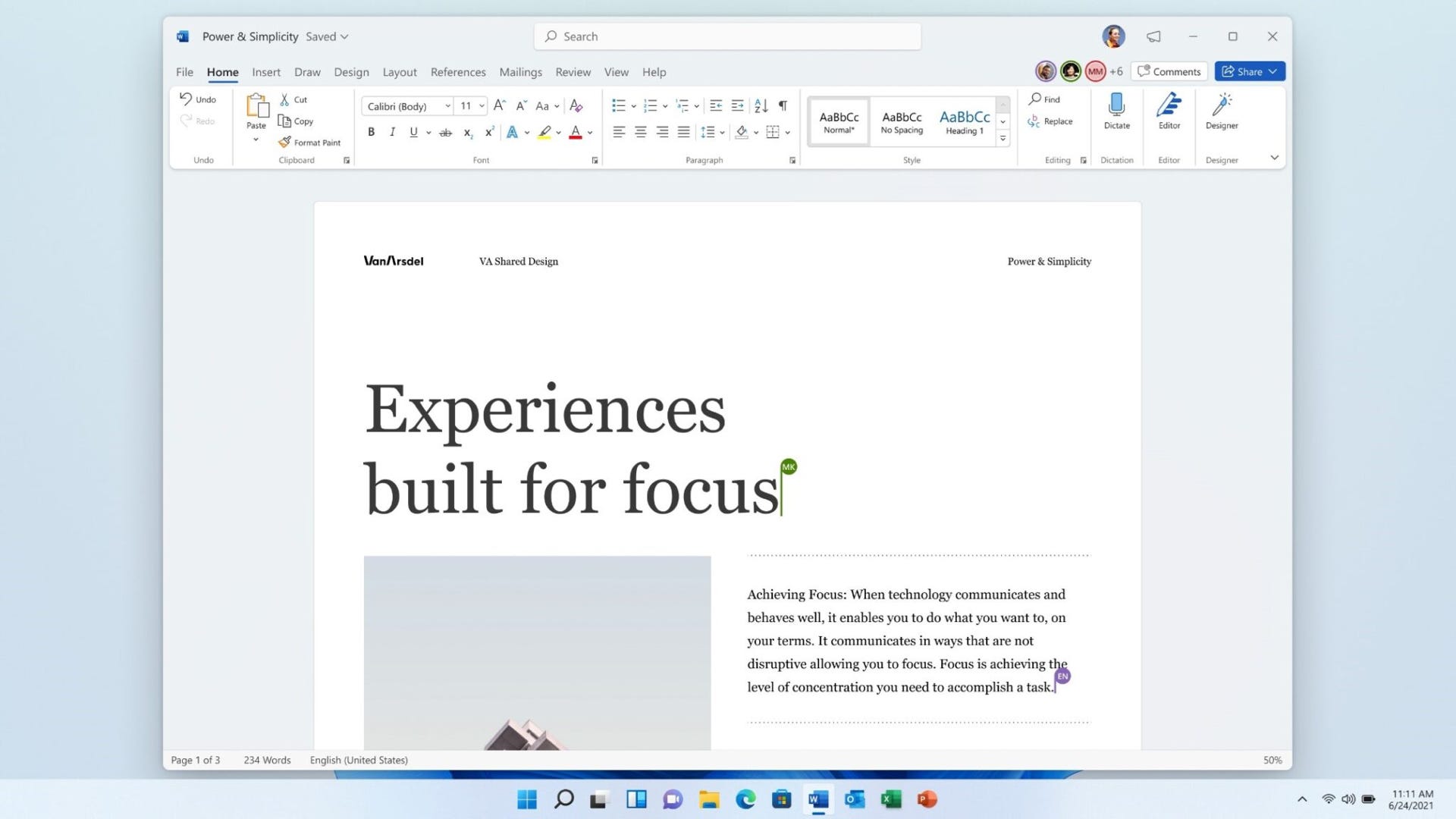 Các tính năng của Microsoft Office 2021