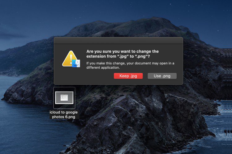 Hur man stänger av varningen “Ändra filtillägg” på en Mac