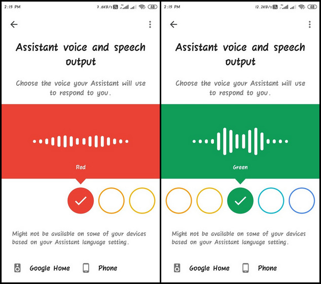 Thay đổi Google Assistant Giọng nói và ngôn ngữ