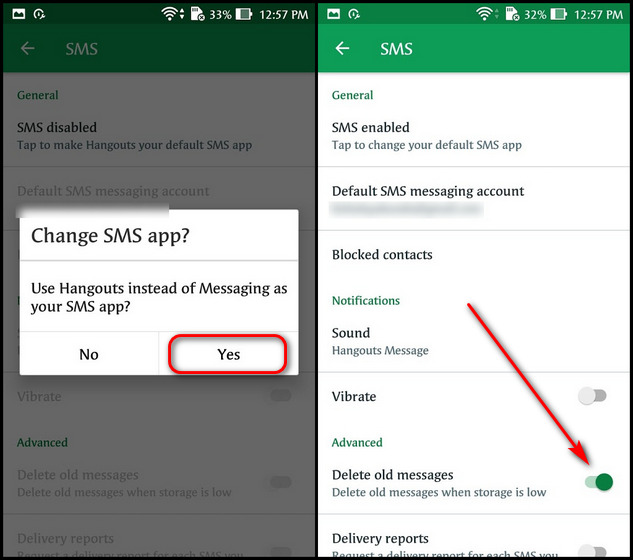 Hur man automatiskt tar bort textmeddelanden (SMS) på Android och iPhone