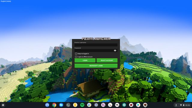 Installera Minecraft Java Edition på en ARM-aktiverad Chromebook (2021)