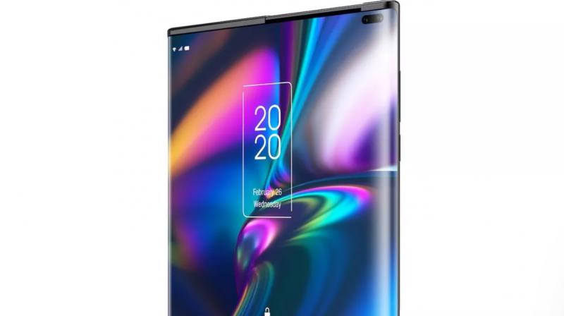 The TCL concept phone was scheduled to be showcased at the MWC 2020.