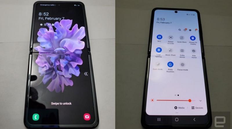 Earlier leaks of the Samsung Galaxy Z Flip suggest that the successor to the Galaxy Fold will sport a 6.7-inch display. (Photo: Engadget)