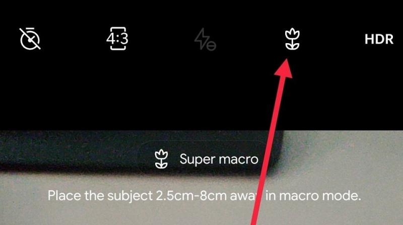 The Macro mode will require you to place subjects within 2.5cm to 8cm from the camera for a proper shot. (Photo: XDA)