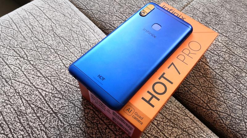 The Infinix Hot 7 Pro is priced at Rs 9,999 and it’s selling itself as a budget device.