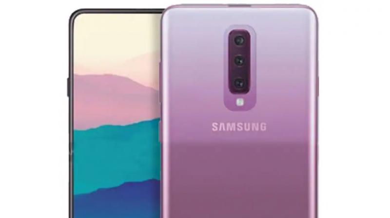 Avancerad Samsung Galaxy Leaked A-Series-lur med pop-up, trippelkamera